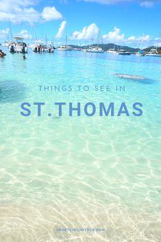 there are many boats that are in the water at st thomas's bay, st thomas island