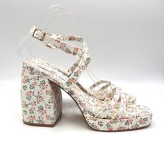 Katy Perry Women's The Meadow Clog White Pink Floral Print Chunky Block Heel Strappy Low Platform Sandals / Shoes. Women's Size 9 Regular / Medium Width. Condition: New In Box; Box Has Wear. New To Poshmark? Sign Up Using Invite Code: Tentoday For $10 Off Your Purchase! White Round Toe Block Heels For Spring, Platform Heels With Block Heel For Spring, Spring Platform High Heel Block Heels, White Sandals With 4-inch Heel For Spring, White Closed Toe Sandals For Spring, Spring Wedge Heel Block Shoes With Padded Heel, Spring Wedge Heel Block Heels With Padded Heel, Spring Wedge Block Heels With Padded Heel, White Round Toe Sandals For Spring