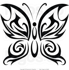 a red butterfly with swirls on it's wings is shown in the shape of a