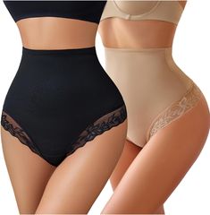 75% Nylon. 25% Spandex Imported Pull On closure Hand Wash Only MATERIAL: 75% Nylon and 25% Spandex. The lace tummy control underwear is skin-friendly and does not easily go out of shape. can shape your tummy and behind better. UNIQUE DESIGN: High Waisted Body Shaper Panties has special design. with the lace edge. will not make the shaper panties look too simple. and make you look more sexy and glamorous. THIGH SLIMMER SHAPEWEAR: This shape can better hold the waist. lift your buttock naturally a Tummy Shapewear, Thigh Slimmer, Slim Shapewear, Long Sleeve Mesh Dress, Velvet Party Dress, Black Swimwear, Out Of Shape, High Waist Bottoms, Babydoll Lingerie