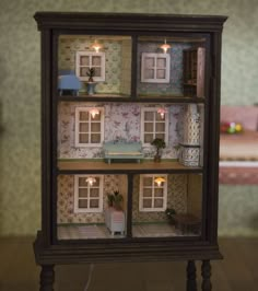 a doll house is shown with the words turn an old dresser into a doll house