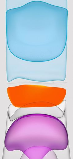 an image of four different colored objects