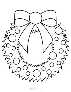 a christmas wreath with a bow on it