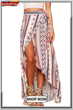 Bestdealfriday Ethnic Print Maxi Skirt P1479283 Boho Mode, Boho Styl, Stil Boho, Estilo Hippie, Mode Boho, فستان سهرة, Printed Maxi Skirts, Boho Skirts, Maxi Skirts