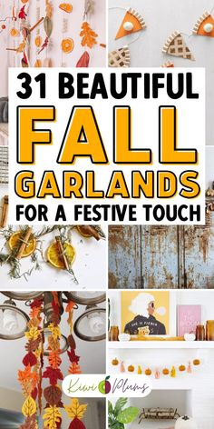 Fall garlands are the ultimate addition to your seasonal fall home decor! Enhance your space with stunning fall wreaths for your fall mantel decor, fall table centerpieces, and more. Discover autumn garland ideas, from pumpkin and leaf garlands to rustic and vintage fall decor. Perfect for Thanksgiving decorations, these cozy autumn garlands bring warmth and charm to any home. Whether you prefer DIY fall wreath ideas or elegant fall floral garlands, transform your space with DIY fall decor. Fall Garland Ideas, Fall Garland Diy, Diy Fall Garland, Fall Garlands, Thanksgiving Garland, Fall Party Decorations, Fall Mantle Decor, Fall Leaf Garland, Garland Ideas