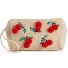 Circus By Sam Edelman Pippa Lovely Cherry Pouch New With Tags. Made From Burlap, And Decorated With Cute Cherry Appliques, This Circus By Sam Edelman Pippa Pouch Is A Fun Way To Keep Your Essentials Stowed Safely. Great Gift Idea! Handbag Details 9.5"W X 6"H X 2"D Zipper Closure Fabric & Care: Burlap, Cotton Lining, Spot Clean, Imported If You Have More Questions, Please Send A Message. Will Answer The Soonest Time. Thank You For Dropping By! Casual Pouch With Zipper Closure, Trendy Beige Pouch Cosmetic Bag, Casual Red Rectangular Pouch, Casual Travel Cosmetic Pouch Bag, Casual Beige Travel Pouch, Trendy Vacation Cosmetic Pouch Bag, Casual Beige Bag With Zipper Pouch, Casual Red Pouch For Everyday Use, Everyday Casual Pouch Cosmetic Bag