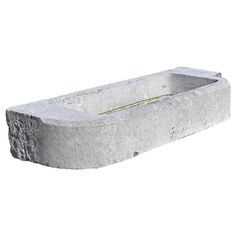 a concrete trough is shown on a white background