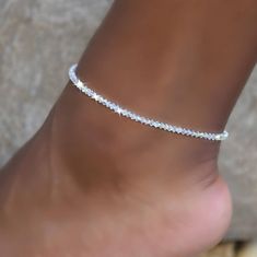 Turn heads and feel like royalty on your special day with this stunning Swarovski Crystal Anklet.  Crafted with sparkling, high-quality crystals and made with love, this elegant and timeless piece of jewelry will make you feel confident and radiant. The sparkling beauty of the Swarovski Crystal Anklet will be sure to draw attention and compliment any bridal look.  Its intricate design is perfect for a sophisticated, modern style and offers an elegant addition to any wedding look.  Whether you're looking for the perfect bridal accessory or a luxurious gift for a special woman, the Swarovski Crystal Anklet is the perfect choice for any occasion. The intricately-designed crystals add a touch of glamour and sophistication to your outfit, and the adjustable chain design makes it easy to get the Wedding Anklets, Crystal Anklet, Ankle Jewelry, Accessories Boho, Swarovski Crystal Jewelry, Swarovski Crystal Bracelet, Bracelet Wedding, Dope Jewelry, Foot Jewelry