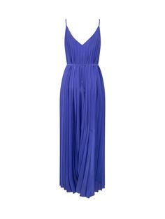 100% Polyester Silk Pleated V-neck Maxi Dress, Formal Long V-neck Dress For Spring, Chic V-neck Pleated Dress With Pleated Bodice, V-neck Pleated Back Dress For Date Night, V-neck Dress With Pleated Back For Date Night, Pleated Silk V-neck Maxi Dress, Chic Silk Pleated Summer Dress, Elegant Lined Pleated Dress For Spring, Silk V-neck Pleated Dress