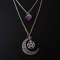 SPECIFICATIONS Style: Bohemia Shape\pattern: Moon Metals Type: Zinc alloy Material: Cubic Zirconia Fine or Fashion: Fashion Chain Type: Rope Chain Wire Wrapped Moon, Moon Goddess Necklace, Crescent Moon Jewelry, Pagan Necklace, Pentagram Necklace, Moon Phases Necklace, Wiccan Jewelry, Witch Jewelry, Pagan Jewelry