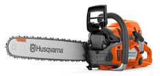 the husquana chainsaw is shown on a white background