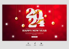 a red and gold new year's greeting card with the number twenty - five