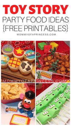 toy story party food ideas and free printables