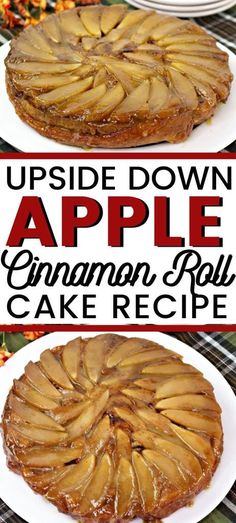 upside down apple cinnamon roll cake recipe