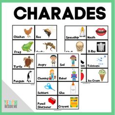 a poster with words and pictures on it that say charidess, charidess,