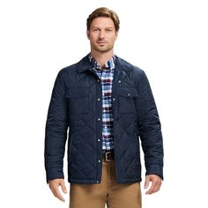 You'll love the cool style of this Men's IZOD Puffer Shirt Jacket. Click on this MEN'S GUIDE to find the perfect fit and more! FEATURES Windproof No hood Long sleeves Snap closure 2 button front pocketsFIT & SIZING Classic fitFABRIC & CARE Polyester Machine wash Imported Size: XL. Color: Navy. Gender: male. Age Group: adult. Navy Outerwear For Outdoor Activities, Long Sleeve Quilted Jacket With Pockets For Outdoor Activities, Long Sleeve Quilted Jacket With Pockets For Outdoor, Quilted Long Sleeve Jacket With Pockets For Outdoor Activities, Navy Long Sleeve Puffer Jacket For Cold Weather, Casual Quilted Jacket With Pockets For Outdoor Activities, Navy Puffer Jacket With Pockets, Casual Navy Puffer Jacket With Long Sleeves, Navy Long Sleeve Puffer Jacket With Pockets