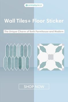 the wall tiles and floor stickers are available in both different colors, shapes and sizes