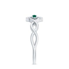 Product Details The Round Shape Emerald in Prong Setting and Diamond with Crossover pattern makes it a stunning choice for your everyday wear. Product Information SKU SHP-RINGS032226003 Weight 2.60 gm (Approximate) EMERALD INFORMATION No.of Stones 1 Pieces Total Weight 0.10 Carat (Approximate) Dimension(approx) Round-3X3 mm-1 Pcs Color Green Cut Brilliant Shape Round Setting Type Prong-Setting Quality Grade AAA DIAMOND INFORMATION No.of Stones 12 Pieces Total Weight 0.24 Carat (Approximate) Dime 18k Yellow Gold Ring, Diamond Flower, Ring Sizer, Flower Ring, Yellow Gold Rings, Pattern Making, Prong Setting, Crossover, Gold Rings