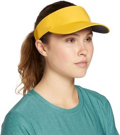 Fit & Design: Team sport cap matches your team Adjustable visor Curved brim Want to learn more about the DSG brand? Check out our brand story here. Sporty Visor For Sports Events, Sports Hat With Uv Protection And Curved Visor, Functional Sports Baseball Cap With Visor, Functional Baseball Cap For Sports, Sporty Adjustable Yellow Baseball Cap, Yellow Curved Brim Baseball Cap For Sports, Sporty Curved Brim Visor For Sports, Outdoor Baseball Cap With Visor And Sweatband, Adjustable Yellow Sports Hat