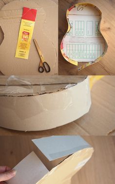 the process of making an apple shaped cardboard box