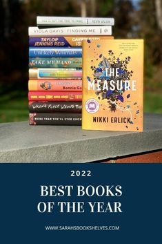 books stacked on top of each other with text overlay reading the best books of the year