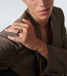 Find TOM WOOD Kay 9kt Ring on Editorialist. Material: 100% gold. Care instructions: do not wash. Made in Thailand. Designer color name: Gold. Tom Wood Ring, Gray Jewelry, Mens Gold Jewelry, Gold Rings Jewelry, Mens Gold, Wood Rings, Wood Jewellery, Color Names, Sterling Ring