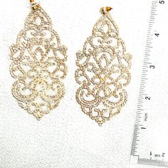 Super Glamorous Statement Makers! Elegant Metal Clip-on Earrings For Party, Glamorous Evening Chandelier Earrings, Glamorous Gold Jewelry For Events, Party Jewelry With Filigree Design, Gold Elegant Bridal Earrings With Rhinestones, Elegant Gold Bridal Earrings With Rhinestones, Elegant Bling Chandelier Earrings, Elegant Evening Clip-on Earrings With Bling, Elegant Bling Clip-on Earrings For Evening