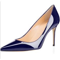 Nwt Eldof Pointed Toe Stiletto Pump In Navy. Slip On Fabric Type: 100% Synthetic Sole Material: Rubber Closure Type: Pull On Heel Height: 8cm/ 3.5 Inches Blue Fitted Closed Toe Court Shoes, Blue Almond Toe Court Shoes, Blue Fitted Court Shoes For Formal Occasions, Fitted Blue Closed Toe Court Shoes, Elegant Blue Heels For Work, Blue Heels For Work, Elegant Blue Heels For Office, Elegant Fitted Blue Court Shoes, Blue High Heel Court Shoes For Office