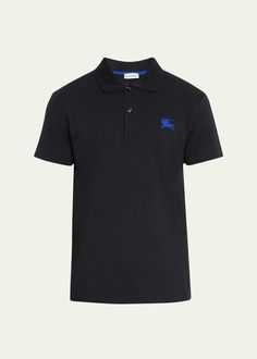 Find BURBERRY Ekd Polo Shirt on Editorialist. Burberry polo shirt with EKD logo at chest Spread collar; twobutton placket Short sleeves Relaxed fit Pullover style Cotton Made in Italy Burberry Polo Shirt, Pullover Styling, Black Shirt, Burberry, Polo Shirt, Short Sleeves, Relaxed Fit, Black