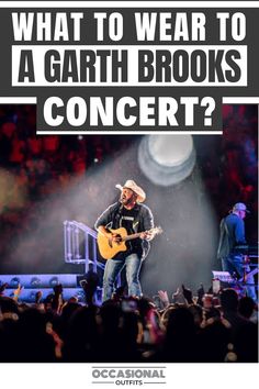 Garth brooks performing live on stage at a concert Vegas Rock Concert Outfit, Blake Shelton Concert Outfit, Garth Brooks Concert Outfit, Occasional Outfits, Tim Mcgraw Concert, Garth Brooks Concert, Concert Outfit Men, Blake Sheldon