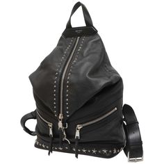 Jimmy Choo Backpack Studded Leather Black Compatible With Up To A4 Size W30cm X H44cm X D16.5cm Jimmy Choo Bags, Jimmy Choo Bag, Studded Leather, A4 Size, Jimmy Choo, Limited Time, Black Color, Bag Lady, Backpacks