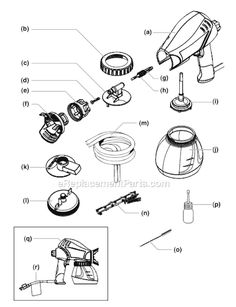 the parts for an electric hand held polisher