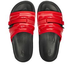 JORDAN MEN'S SUPERPLAY SLIDE UNIVERSITY RED / BLACK DM1683 601 Modern Synthetic Slides For Streetwear, Modern Slides With Branded Insole For Streetwear, Modern Slides With Rubber Sole For Streetwear, Modern Rubber Sole Slides For Streetwear, Casual Slip-resistant Tpr Slides, Casual Slip-resistant Slides Made Of Tpr, Modern Slide Sandals For Streetwear, Casual Synthetic Sport Sandals With Slip-resistant Sole, Casual Slip-resistant Synthetic Sport Sandals