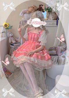 [Premium Selected] KillsBunny - Shirley Dress (designer Arilf) - Peiliee Shop Puff Skirt, Kawaii Fashion Outfits, Dress Designer, How To Make Clothes, Top And Skirt, Lolita Dress, Kawaii Fashion, Make Time, Fall In Love