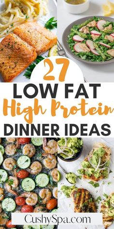 27 Easy High Protein Meals Protein Dinner Ideas, High Protein Dinner Ideas, Low Fat High Protein, 1200 Calorie Diet Meal Plans, 1000 Calorie, Easy High Protein Meals, High Protein Meals, Low Fat Dinner, High Protein Dinner