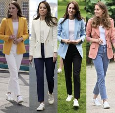 Kate Middleton Smart Casual, Veja Kate Middleton, Kate Middleton Blazer Outfit, Scottish Street Style, Princess Catherine Style Casual, Graduation Outfit Ideas For Guest Mom, Kate Middleton Business, Kate Middleton Outfits Classy, Kate Middleton Casual Outfits