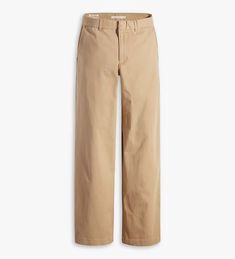 Baggy Trouser Pants - Brown | Levi's® US Classic Straight Chinos For Fall, Wide Leg Chinos With Five Pockets For Work, Classic Cotton Wide Leg Pants With Welt Pockets, Classic Cotton Wide Leg Pants With Relaxed Fit, Classic Relaxed Fit Wide-leg Chinos, Classic Wide-leg Relaxed Fit Chinos, Classic Wide-leg Chinos For Workwear, Classic Wide-leg Cotton Pants, Classic Cargo Pants With Straight Hem For Fall