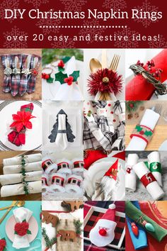 diy christmas napkin rings over 20 easy and festive ideas for the holiday season