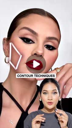 Farhin Shaikh on Instagram: "Celeb contour techniques😱😍 Which one do you like?✨

You don’t have to draw the shapes & then blend it - this is just to show you the placement. Celeb makeup artists focus on the placement and gently sweep the product (especially powder contour) for a soft, natural look. Drawing lines can make blending tricky, especially if you’re a beginner. Instead, take a small amount of product, dab it on the back of your hand, and then use your brush to apply it lightly following the placement. This makes blending so much easier and keeps the contour looking seamless!

#makeupforbeginners #contour #blush #makeuphacks #contourtechnique #kimkardashian #bellahadid #celebmakeup #trendingreels #explore #explorepage #makeuptutorial"