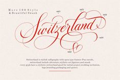 the font used for this type of calligraphy is handwritten and has been designed by person