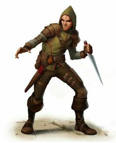 Human Rogue - Pathfinder PFRPG DND D&D d20 fantasy Medieval Thief, Picking Locks, D D Rogue, Rogue Character, Rogue Assassin, Character Male, Sneak Attack, Fantasy Heroes, Heroic Fantasy