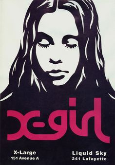 a poster with the words acid written in pink