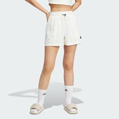 adidas City Escape Woven Shorts - White | Women's Training | adidas US City Escape, Short Blanc, Athletic Looks, Adidas Shop, Adidas Shorts, Adidas Sportswear, Shorts White, Training Shorts, Minsk