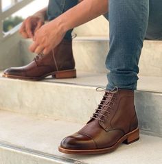 <p>Shoes+Detail</p>  +++++++++++++++++++  ++++++++++++++++++++<p><strong>Upper:</strong>+High+Quality<span+style="color+:#539B00"<p>+Calf-Skin+Leather<p>  ++++++++++++++++++++++++++++++++++++++++++++++++++++++++++++++++++++++++<p><strong>Inner:</strong>+Soft+Leather</p>  +++++++++++++++++++++++++... Office Boots, Formal Boots, Mens Brown Leather Boots, Dress Leather Boots, Quality Leather Boots, Mens Dress Boots, Boots Dress, Custom Design Shoes, Spring Boots