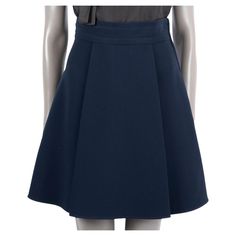 100% authentic Miu Miu flared short skirt in midnight blue triacetate (71%) and polyester (29%). The design features side pockets and two front pleats. Opens with a zipper on the side. Brand new with tags. Measurements Tag Size 38 Size XS Waist From 66cm (25.7in) Hips From 94cm (36.7in) Length 52cm (20.3in) All our listings include only the listed item unless otherwise specified in the description above. Miumiu Skirt, Chloë Sevigny, Azzedine Alaia, Navy Skirt, Short Skirt, Issey Miyake, Flare Skirt, Midnight Blue, Miu Miu