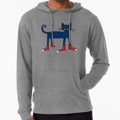 Lightweight and comfy pullover hoodies for men and women. Preshrunk cotton blend french terry ringspun for softness. Range of colors available. Size range XS-3XL. Pete the Cat Rocking in My School Shoes Casual Cat Design Hoodie Sweatshirt, Casual Cat Design Hoodie For Fall, Casual Hoodie Sweatshirt With Cat Design, Casual Fall Hoodie With Cat Design, Casual Cotton Sweatshirt With Cat Print, Casual Cat Print Sweatshirt For Streetwear, Cat Design Hoodie For Fall Streetwear, Cat Design Hoodie For Streetwear In Fall, Casual Cotton Sweatshirt With Cat Design