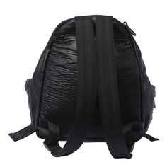 Vic Matie' black backpack, zip closure, inner pocket with velcro closure for laptop, adaptable strapsComposition: 100% Calf Leather, 100% Nylon Black Backpack With Removable Pouch For Outdoor, Black Backpack With Removable Pouch For Outdoor Activities, Sporty Black Leather Backpack, Functional Black Bags With Removable Padding, Functional Black Backpack With Removable Padding, Nylon Leather Backpack With Zipper For Daily Use, Modern Black Nylon Backpack, Black Nylon Backpack With Zipper Pocket, Waterproof Leather Standard Backpack