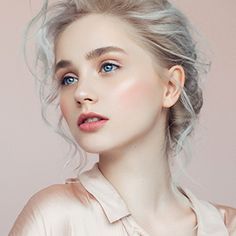 How to Try the Glass Skin Trend - L'Oréal Paris Champagne Blond, Needle Earrings, Mini Studs, Couple Jewelry, Maple Leafs, Style Hair, White Hair, Jewelry Party