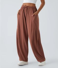 Comforting Wide Leg Palazzo Style Pants with Stretchy Waistband Wide Leg Casual Pants, Palazzo Style, Dresses Romantic, Wide Leg Palazzo Pants, Casual Wide Leg Pants, Bleach Wash, Floral Pants, Bottom Clothes, Pull On Pants