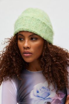 Cozy szn staple beanie hat in an ultra-soft brushed finish. Features Brushed cable knit beanie Fuzzy beanie hat Cozy cable knit Wide ribbed knit cuff Content + Care Polyester, acrylic Spot clean Imported | Brushed Cable Knit Beanie in Mint, Women's at Urban Outfitters Cozy Green Beanie Hat, Trendy Green Warm Hats, Trendy Warm Green Hat, Casual One Size Cable Knit Beanie, Cable Knit Beanie Cap One Size, Cable Knit Beanie Cap, Cable Knit Beanie One Size, Cozy Crochet Cable Knit Beanie Hat, Trendy One Size Beanie